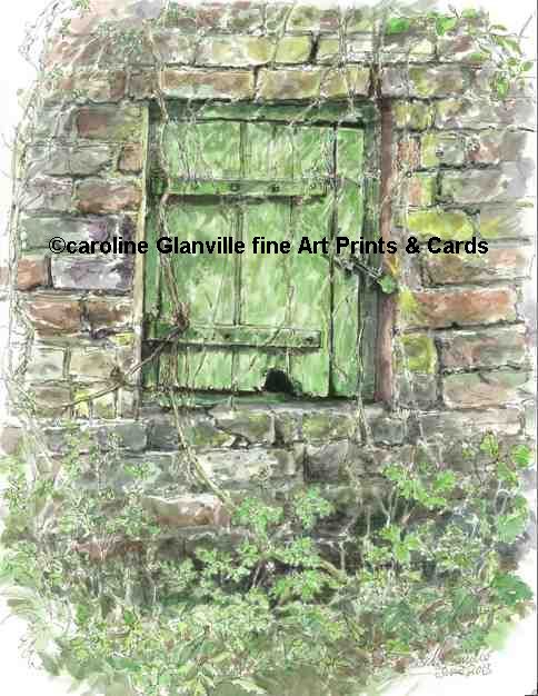 Little door, painting by Caroline Glanville
